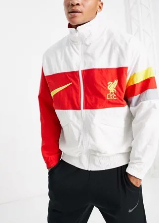 Бело-красная олимпийка Nike Football Liverpool FC Heritage-Белый