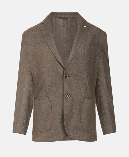 Шерстяной пиджак L.B.M. 1911, коричневый