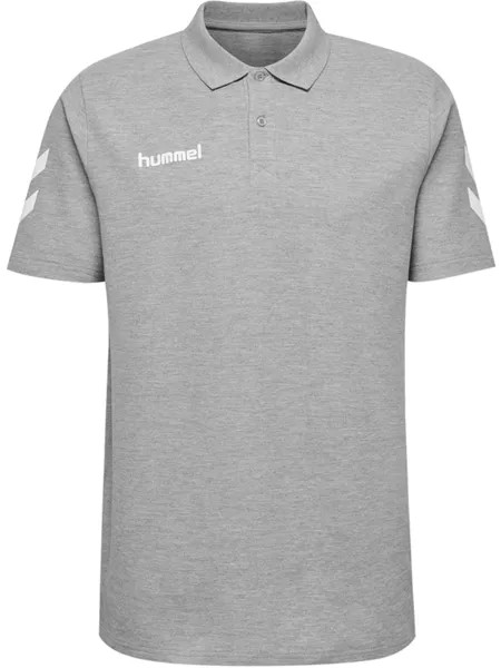 Поло Hummel Baumwoll Hmlgo Cotton Polo, серый меланж