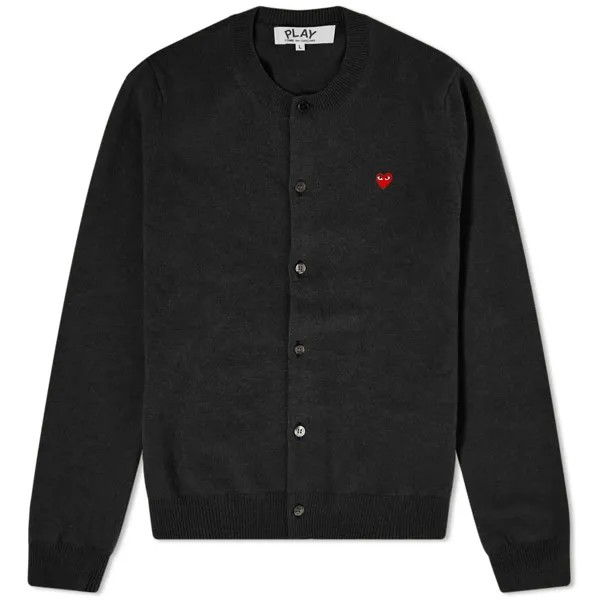 Джемпер Comme de Garcons Play Women's Small Heart Button Front Cardi