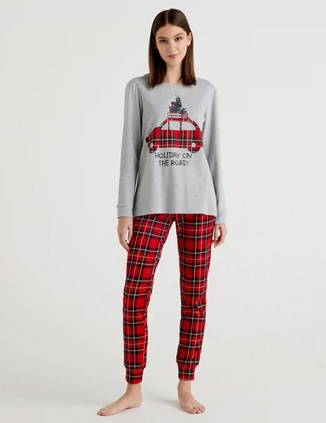 Пижама женская United Colors of Benetton 21A_3Z2C3P00D серая S