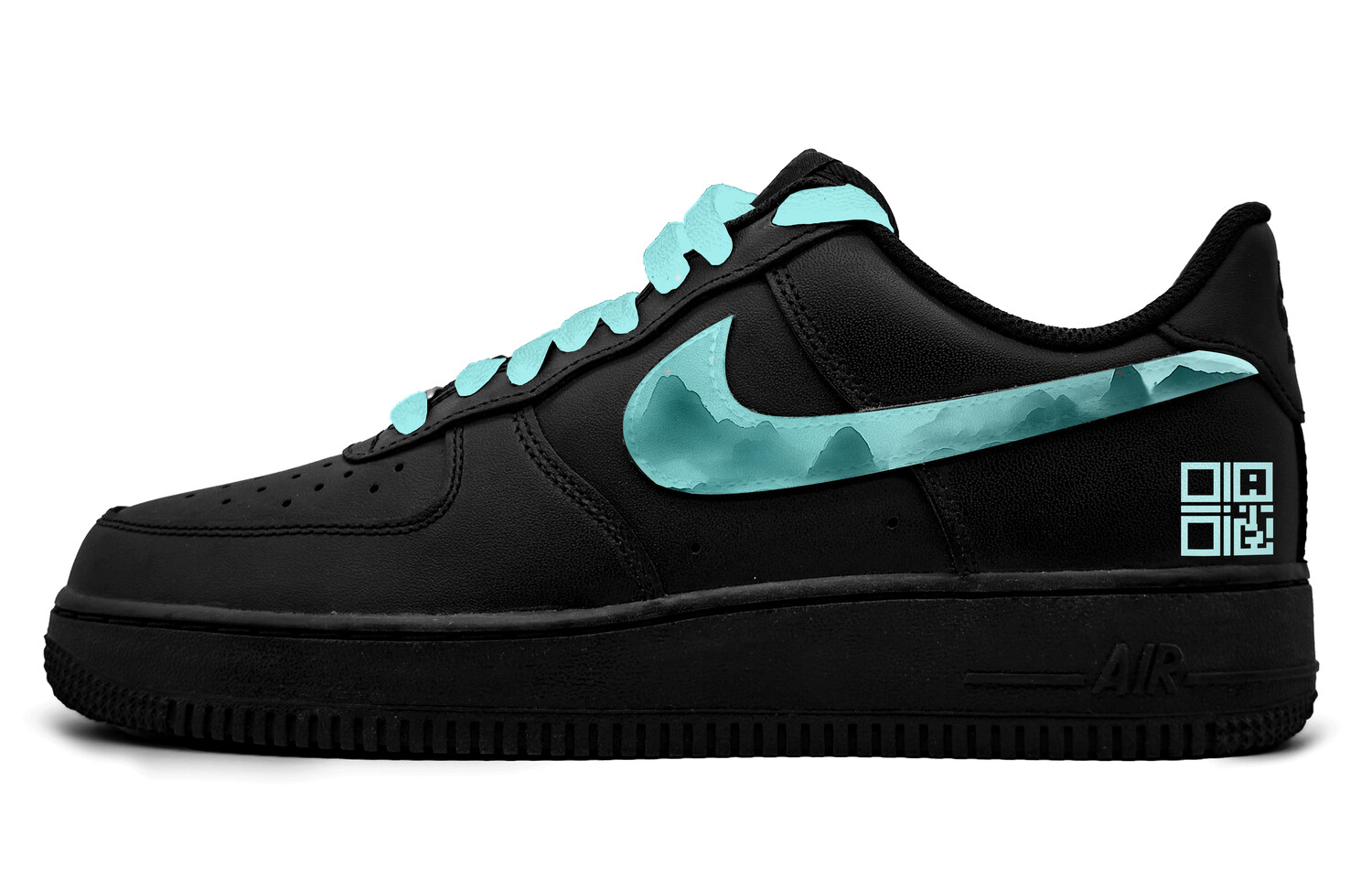 Кроссовки Nike Air Force 1 Skateboarding Shoes Unisex Low-top Green, темно-зеленый
