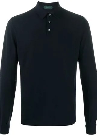 Zanone рубашка-поло с длинными рукавами