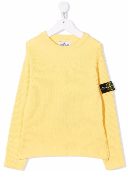 Stone Island Junior джемпер с нашивкой-логотипом