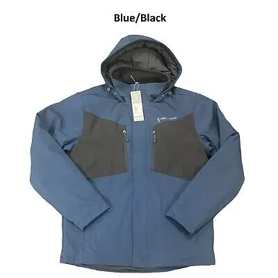 Мужская термо лыжная куртка Super Softshell Free Country (синий/черный, XXL)