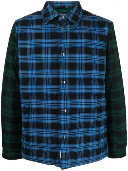 Woolrich куртка-рубашка в клетку, зеленый