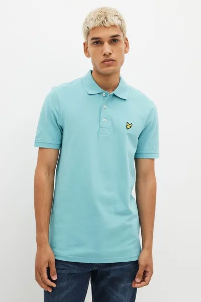 Классическая рубашка-поло Lyle & Scott, синий