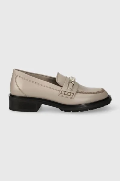 Кожаные лоферы TH HARDWARE LOAFER Tommy Hilfiger, бежевый