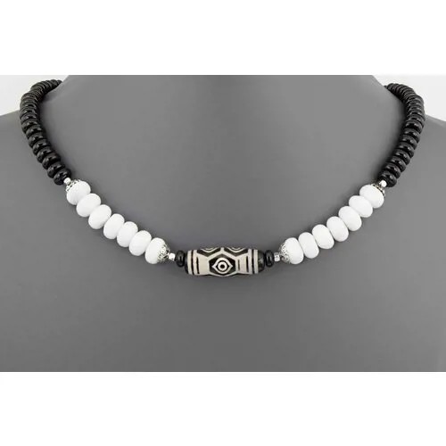 Бусы Minera, агат, оникс, длина 45 см