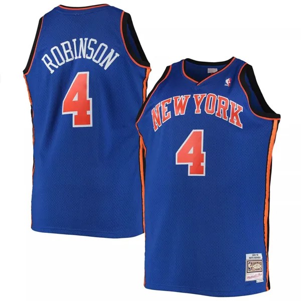 Мужская синяя майка Mitchell & Ness Nate Robinson New York Knicks Big & Tall Hardwood Classics Swingman