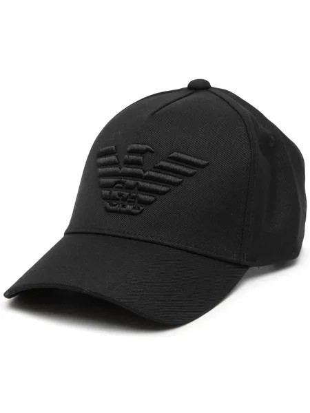 Emporio Armani кепка с тисненым логотипом