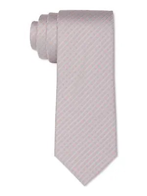 Мужской розовый галстук в полоску CALVIN KLEIN