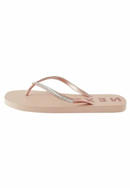 Сандалии JEWELLED BEACH FLIP FLOPS Next, цвет rose gold