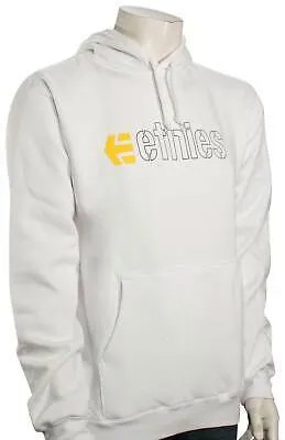 Пуловер с капюшоном Etnies Ecorp — белый/черный/желтый — новинка