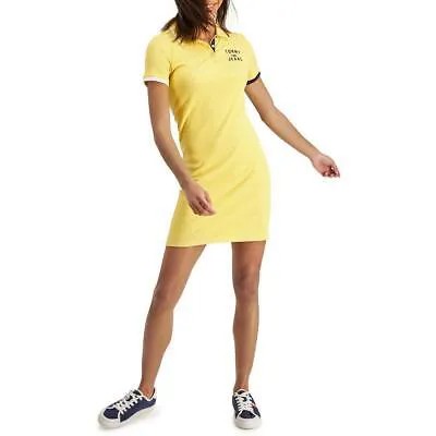 Женское дневное мини-платье-рубашка Tommy Jeans Yellow Logo L BHFO 0848