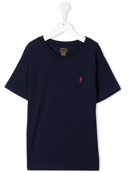 Ralph Lauren Kids футболка с вышивкой Polo Pony