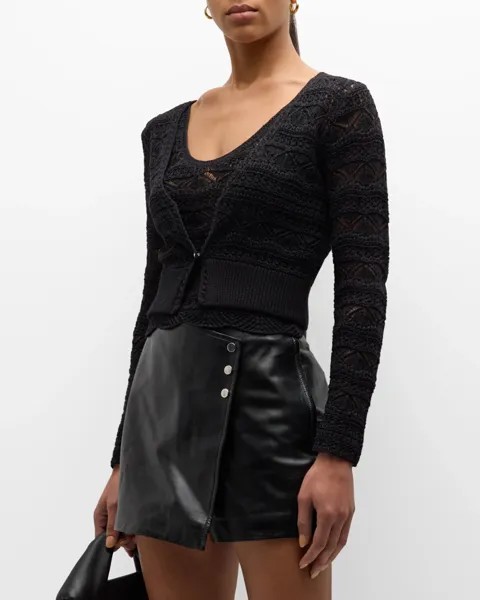 Укороченный кардиган Leylae Iro, цвет Black