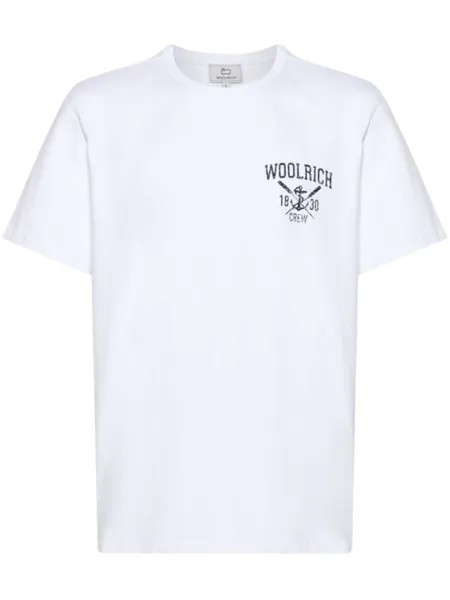 Woolrich футболка с логотипом, белый