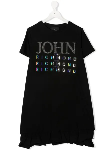 John Richmond Junior платье с логотипом