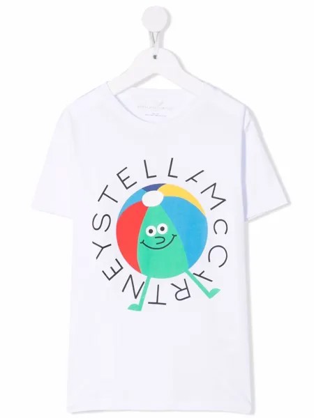 Stella McCartney Kids футболка с логотипом