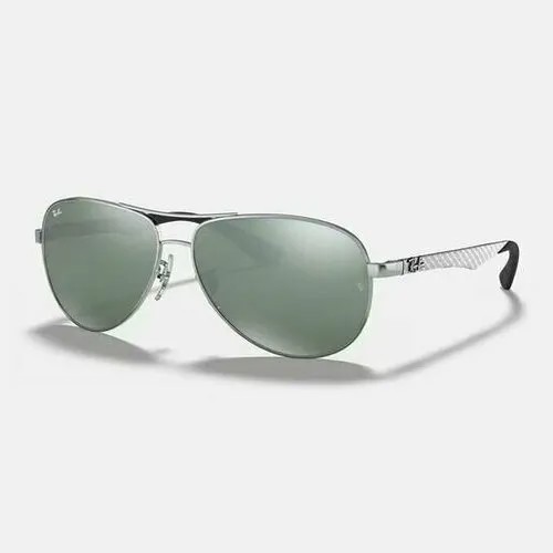 Солнцезащитные очки Ray-Ban RB8313-003/40/61-13, серый, серебряный