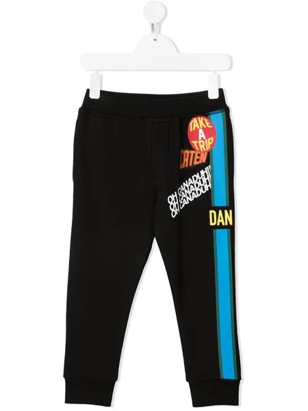Dsquared2 Kids спортивные брюки с графичным принтом