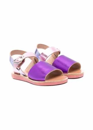 ANCIENT GREEK SANDALS KIDS сандалии Kaliroi с эффектом металлик