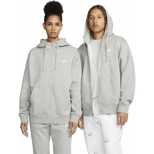 Толстовка NIKE NSW CLUB FLEECE HOODIE, размер XS, , серый