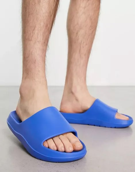 Массивные шлепанцы синего кобальта ASOS