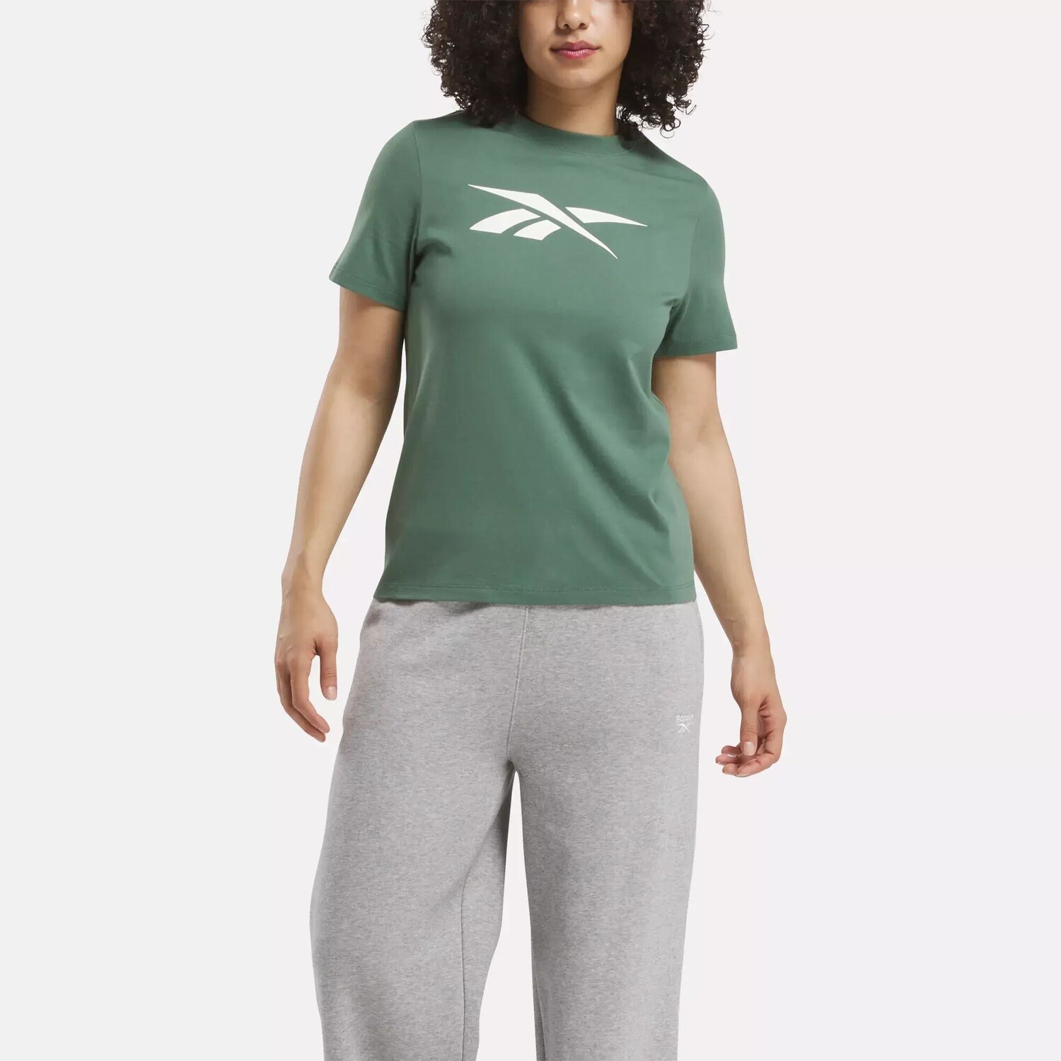 Футболка с векторной графикой Reebok, зеленый