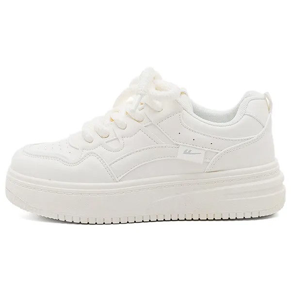 Кроссовки WARRIOR Skateboarding Shoes Women's Low-top Off-white, цвет Off-white