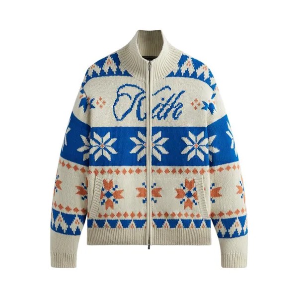 Свитер Kith Wyona Full Zip 'Sandrift', кремовый