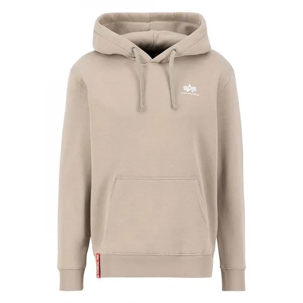 Худи Alpha Industries Basic Small Logo, бежевый