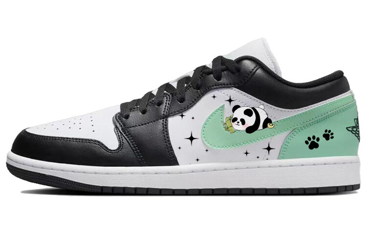 Кроссовки Air Jordan 1 Vintage Basketball Shoes Men Low-top Green/White, зеленый