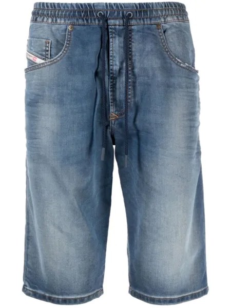 Diesel джинсовые шорты с эластичным поясом, синий