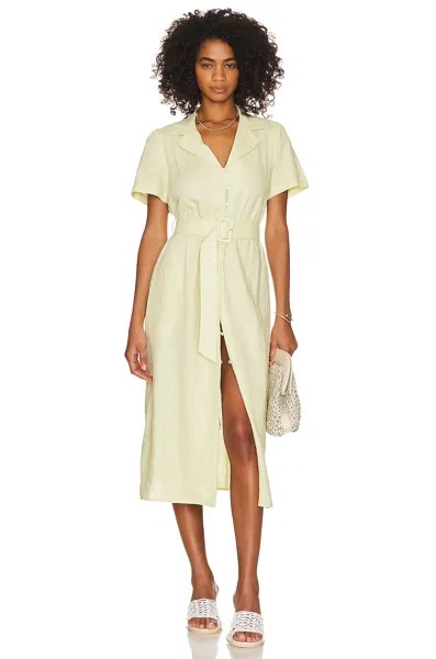 Платье WeWoreWhat Camp Collar Linen Shirt, цвет Garden Glade