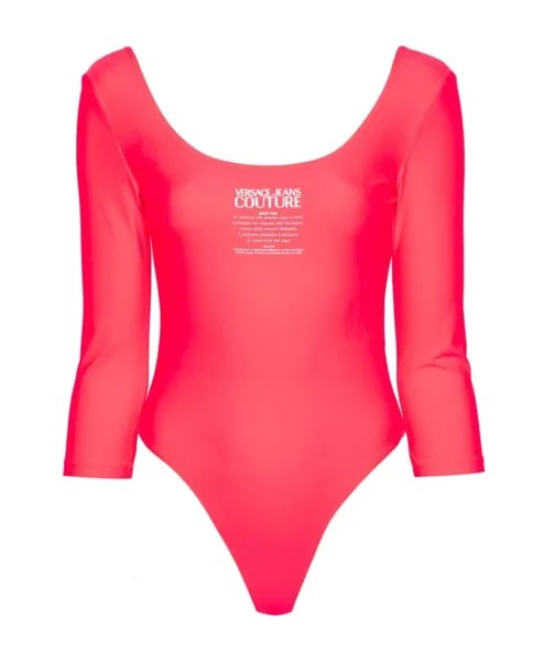 Топ с лайкрой Versace Jeans Couture, розовый