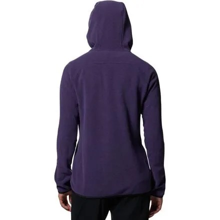 Куртка Polartec с двойной наческой и молнией во всю длину женская Mountain Hardwear, цвет Night Iris Heather