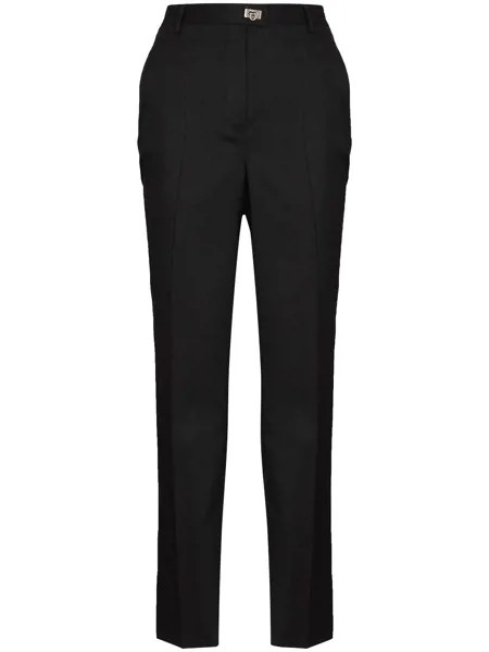 Salvatore Ferragamo FERRAGAMO HI WAIST STRT LEG BELT DETAIL
