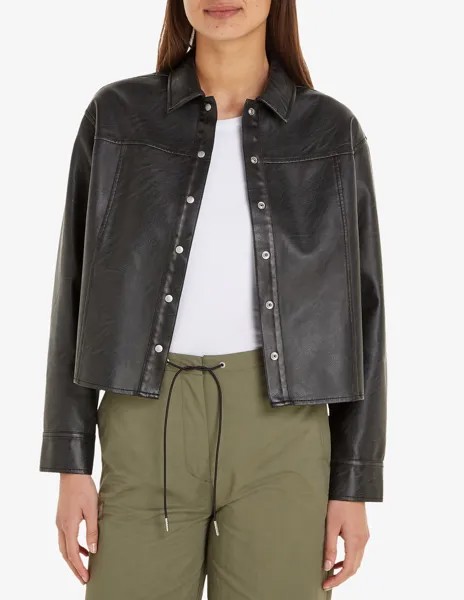 Куртка из искусственной кожи Calvin Klein Jeans, черный