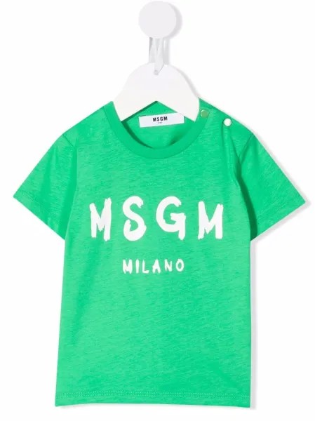 MSGM Kids футболка с логотипом