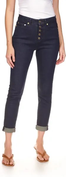 Джинсы High-Rise Crop Skinny Selma Jeans in Dark Rinse Wash MICHAEL Michael Kors, цвет Dark Rinse Wash