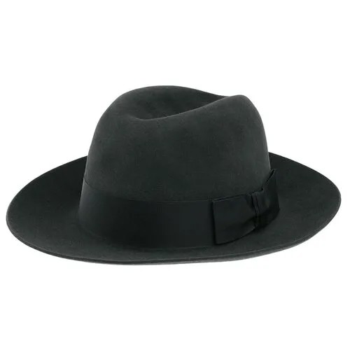 Шляпа федора Christys, подкладка, размер 57, серый