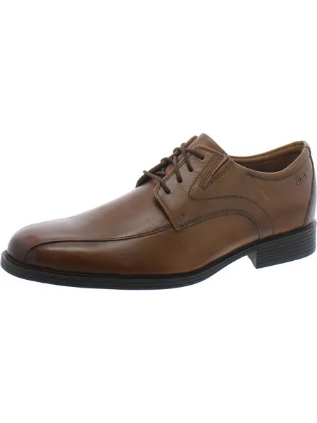 Мужские кожаные офисные оксфорды Whiddon Pace Clarks, цвет Mahogany Leather