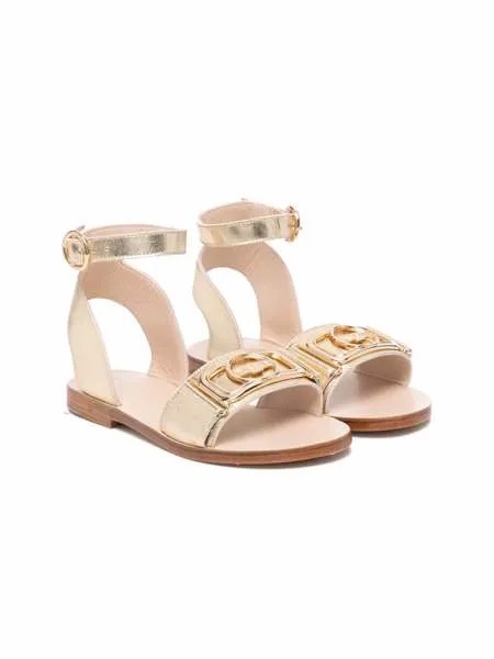 LANVIN Enfant сандалии с логотипом