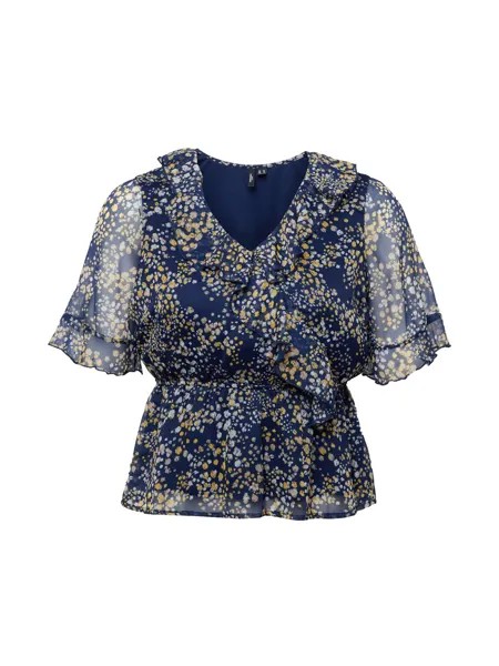 Блузка Vero Moda Curve DORA KAYA, темно-синий