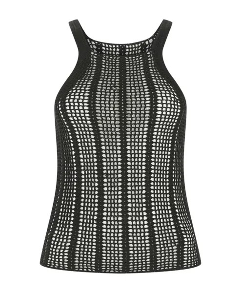 S Топ связанный крючком Dion Lee, черный