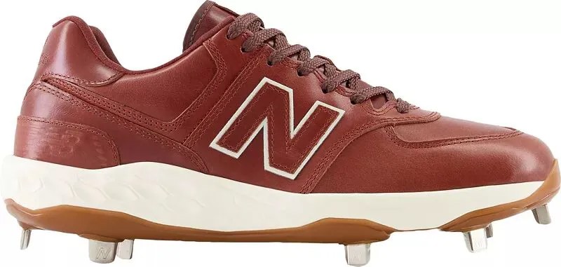 Мужские металлические бейсбольные бутсы New Balance Fresh Foam X 574 Lux, коричневый