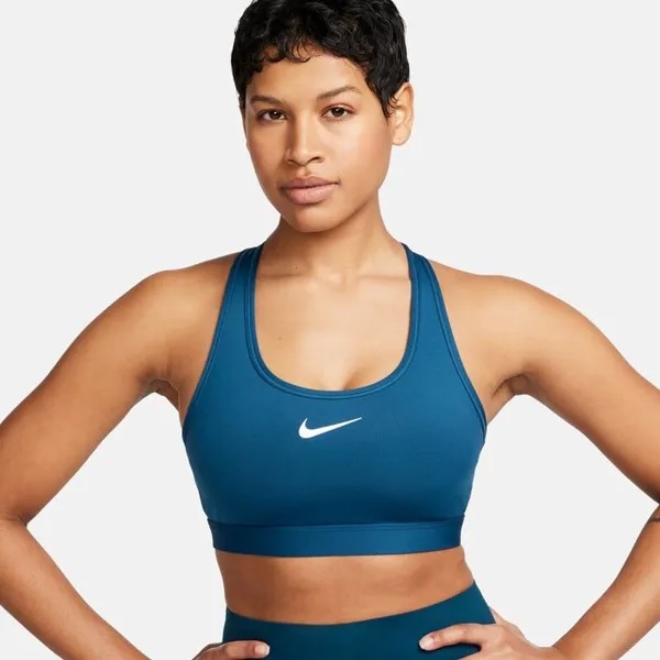 Женское бюстье с галочкой Nike, синий