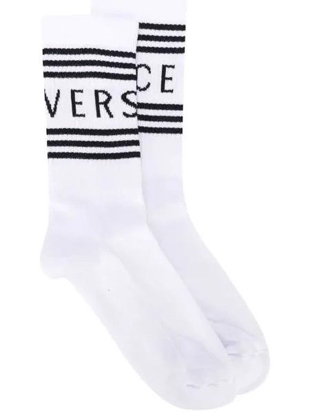 Versace носки вязки интарсия с логотипом